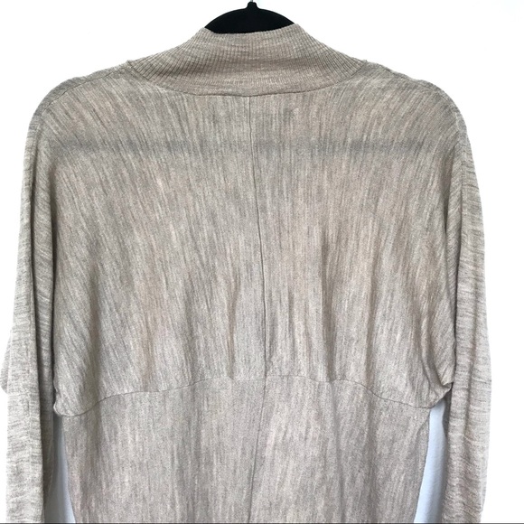 All Saints Tan Brown Jumper Sweater Wool V-Neck US 8 - Picture 4 of 9